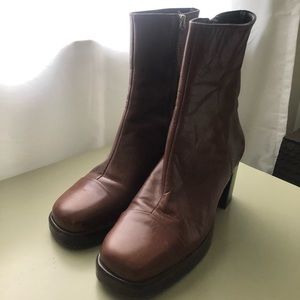 Square toe ankle boots